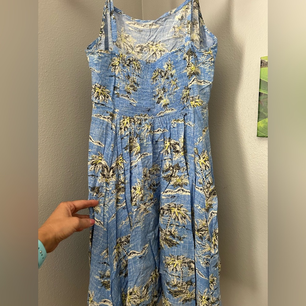 Gap Light Blue Patterned Dress - image 4